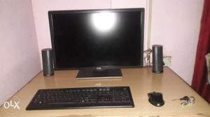 HP computer with 23inch Dell LED Dell wireless