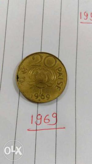 I have total 4 coins of 20 paise -  coin