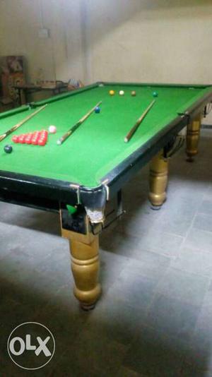 Just 1 year old Snooker and Billiard table.Size 5*10