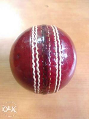 Leather cricket ball
