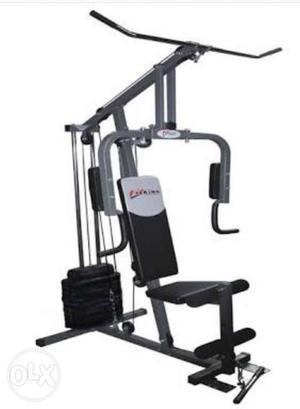 Mini gym weight lifting machines, ab king pro, bench press