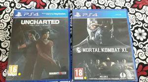 PS4 Uncharted Lost Legacy & MK XL