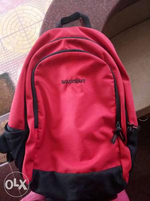 Pink And Black Backpack