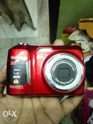 Red Kodak camera with and box fresh super condition