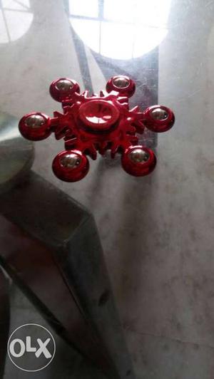 Red Snowflake Hand Spinner