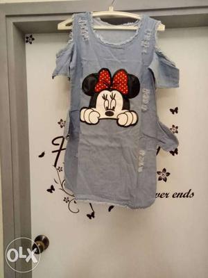 Toddler's Blue Minnie Mouse Shirt