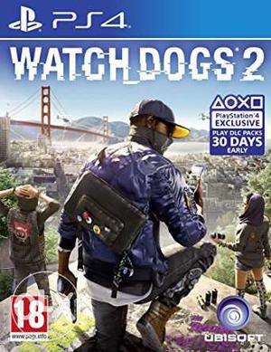 Watch Dogs 2 Sony PS4 Game Case