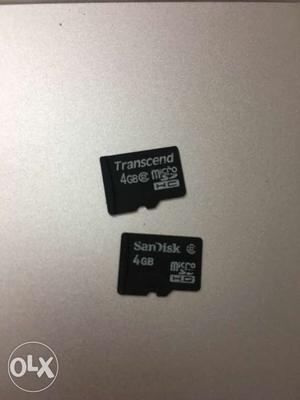 2 x 4GB Micro SD Cards