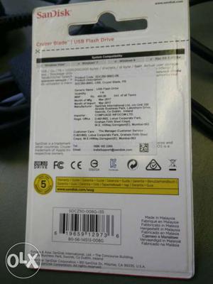 8 GB scandisk. sealed pack (paytm accepted)