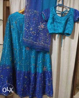 Blue Traditional Dress Set