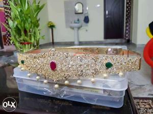 Gold And Red Pearl Belt