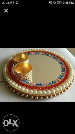 Gold-colored And Pearl Beaded Nisan Tepsisi Screenshot