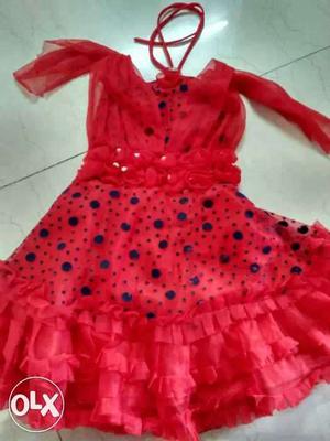Kids clothes Beautiful red frock for kids upto 3