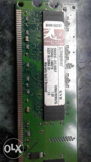 Kingston RAM 1GB DDRMhz in excellent working condition.