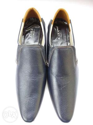 New leather shoe for sale, size 8, color dark blue