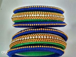 Newly made silk thread bangles.Size .