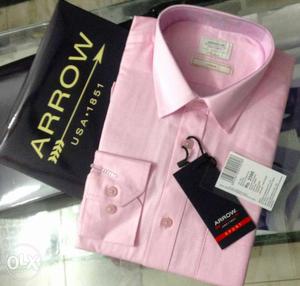 Pink Arrow Dress Shirt