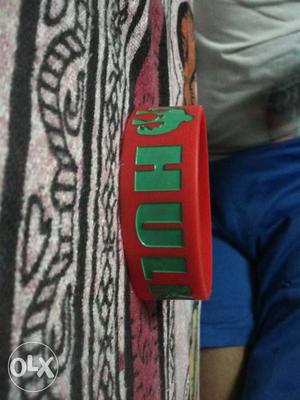 Red And Green Hulk Silicon Bracelet