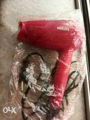 Red Philips Hair Blower With Pack