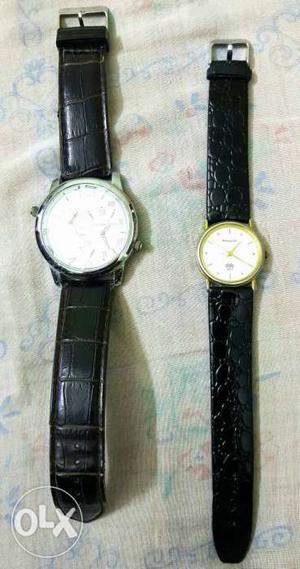 Sonata Wrist Watch + One Another Watch Totally New n Working