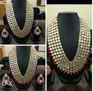 Three Gold And Diamond Collar Necklace Collage