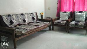 2 seater+3 seater sofa set+sofa cover shown in