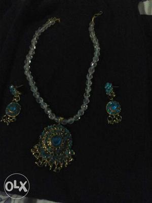 Beaded Necklace With Hamsa Pendant