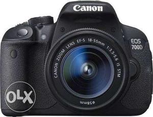 Black Canon EOS 700D DSLR Camera