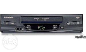 Black Panasonic VHS Player