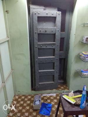 Black Wooden 5-panel Door