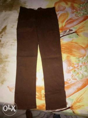 Brown Straight-cut Jeans