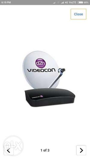 Combo great Offer Videocon d2h box with antina plus 21" Tv