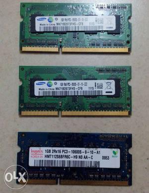 DDR3 Laptop RAMs for Rs.GB x 3 = 3GB).