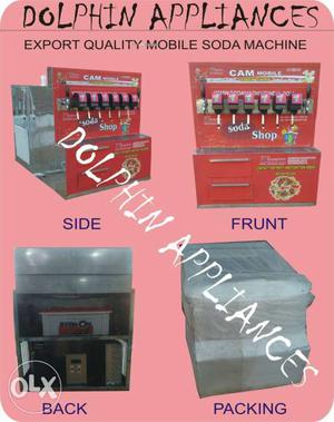 Dolphin brand high quality mobile soda machine