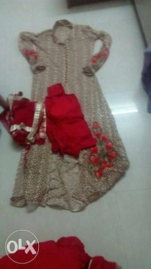 Gold And Red Traditional Dress