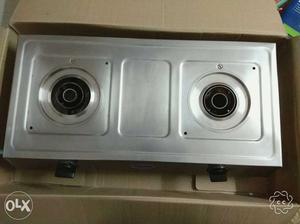 Gray 2-burner Stove In Box