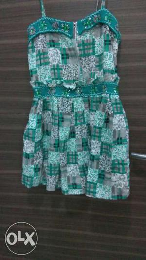 One piece /frock green colour