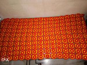 Red And yellow table cover