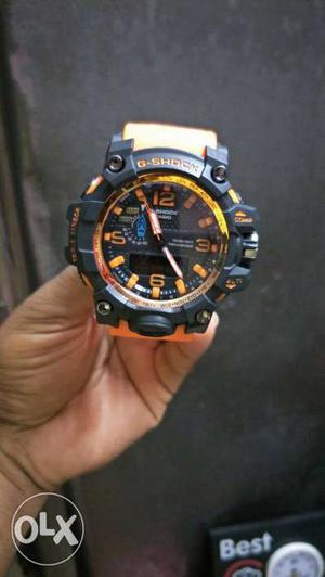 Round Black Framed G-Shock Watch