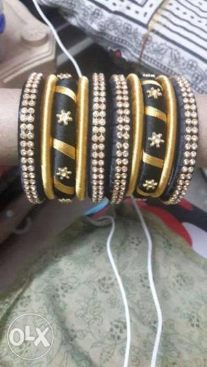 Silk Thread Bangles, colors can ne customised in