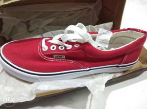 Vans red colour size 8 available unused