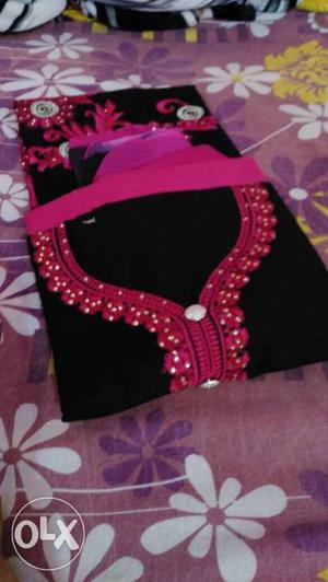Women's Black And Purple Traditional Dress