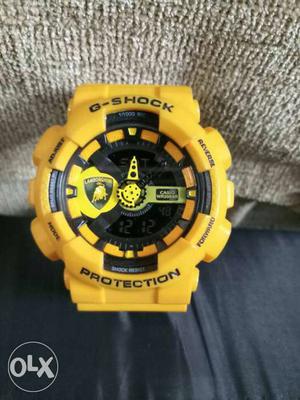 Yellow Casio G-Shock Digital Watch
