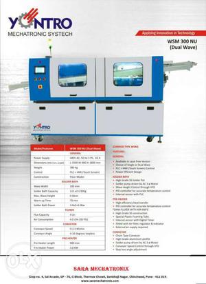 Yontro Mechatronic Systech New soldering machine Duel bath