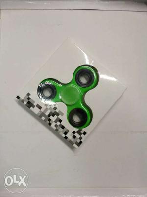 Green 3-bladed Fidget Spinner In Box