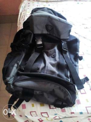 Rucksack black and grey in colour