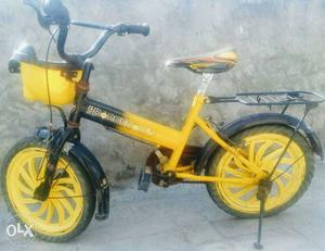 Toddler's Black And Yellow Spongebob Bicycle for (3-6) year