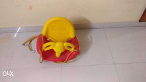 Toddler's Red And Yellow Swing Seat. Original MRP Rs .