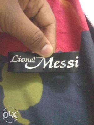 2sided Lionel messi black band good condition