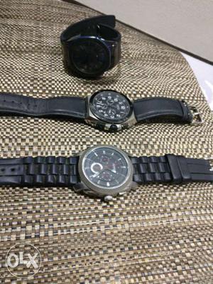 3 watches, Tommy Hilfiger, Esprit & Fossil, all at .